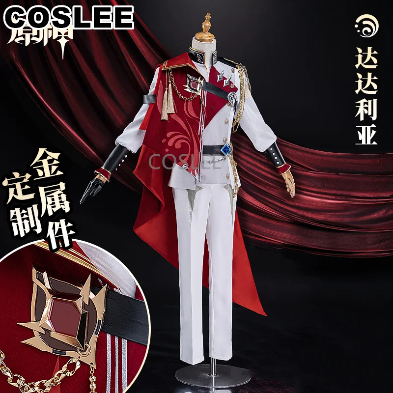 COSLEE Genshin ударопрочная тартаглия Косплей Костюм Красивый костюм для концерта