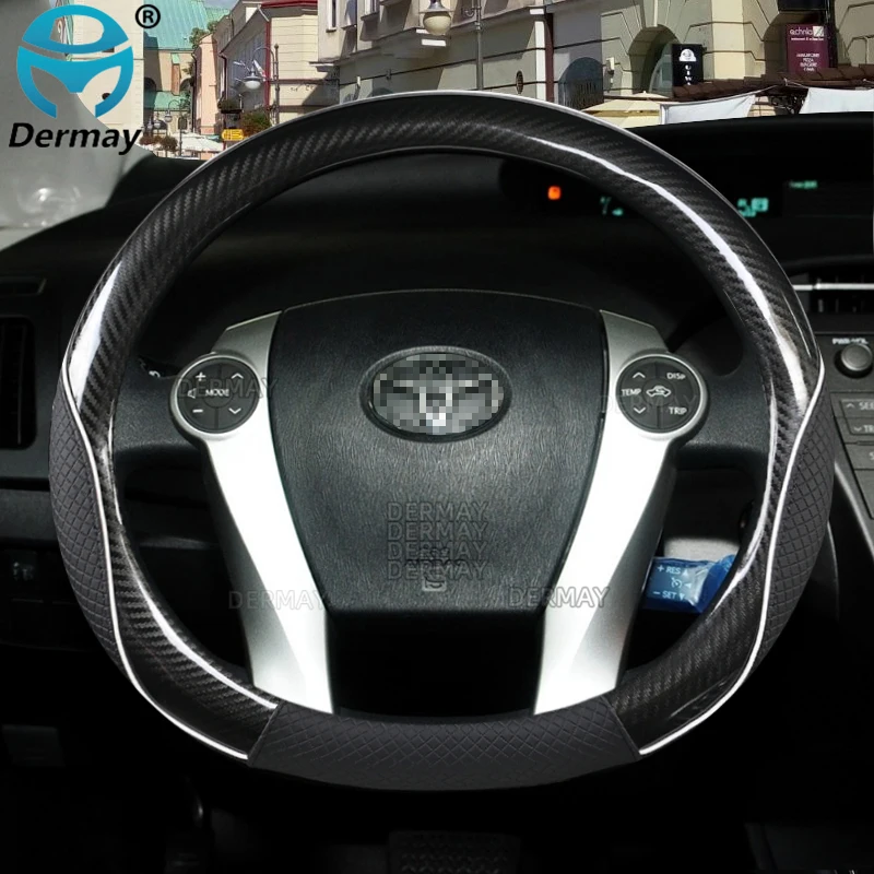 

Для Toyota Prius 30 20 V Prius C Plus Plug-in Prime XW10 XW20 XW30 XW50 2001 ~ 2022 чехол рулевого колеса автомобиля автомобильные аксессуары