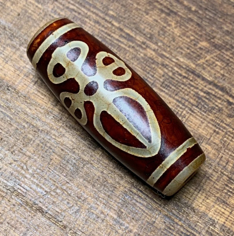 Тибетский Непальский Гималайский Древний Агат Старый Дзи Талисман Глаз Бусина