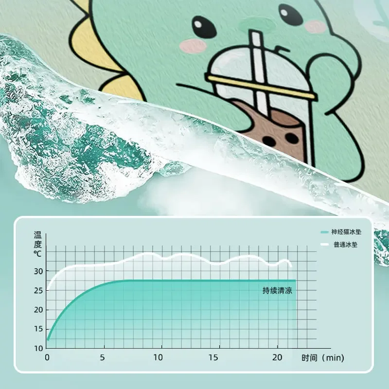 Коврик для ледяного кота домашних животных летний охлаждающий гель устойчивый к