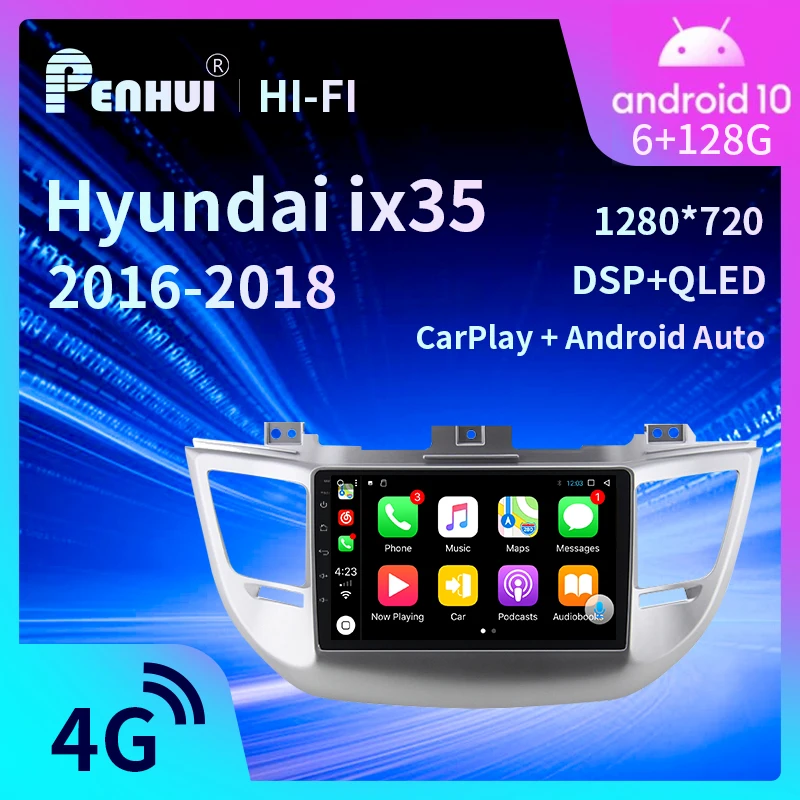 

Android Car DVD For Hyundai IX35 Tucson (2016-2018) Car Radio Multimedia Video Player Navigation GPS Android 10.0 Double Din
