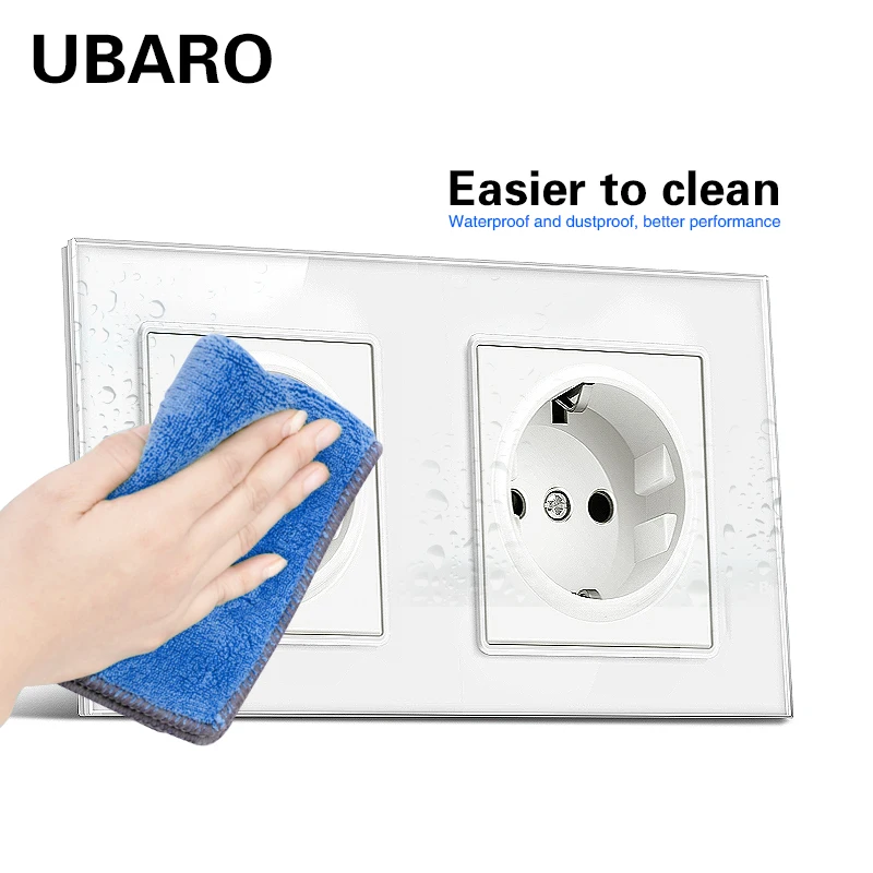 Настенная розетка стандарта ЕС UBARO с USB-разъемом электрическая панелью из