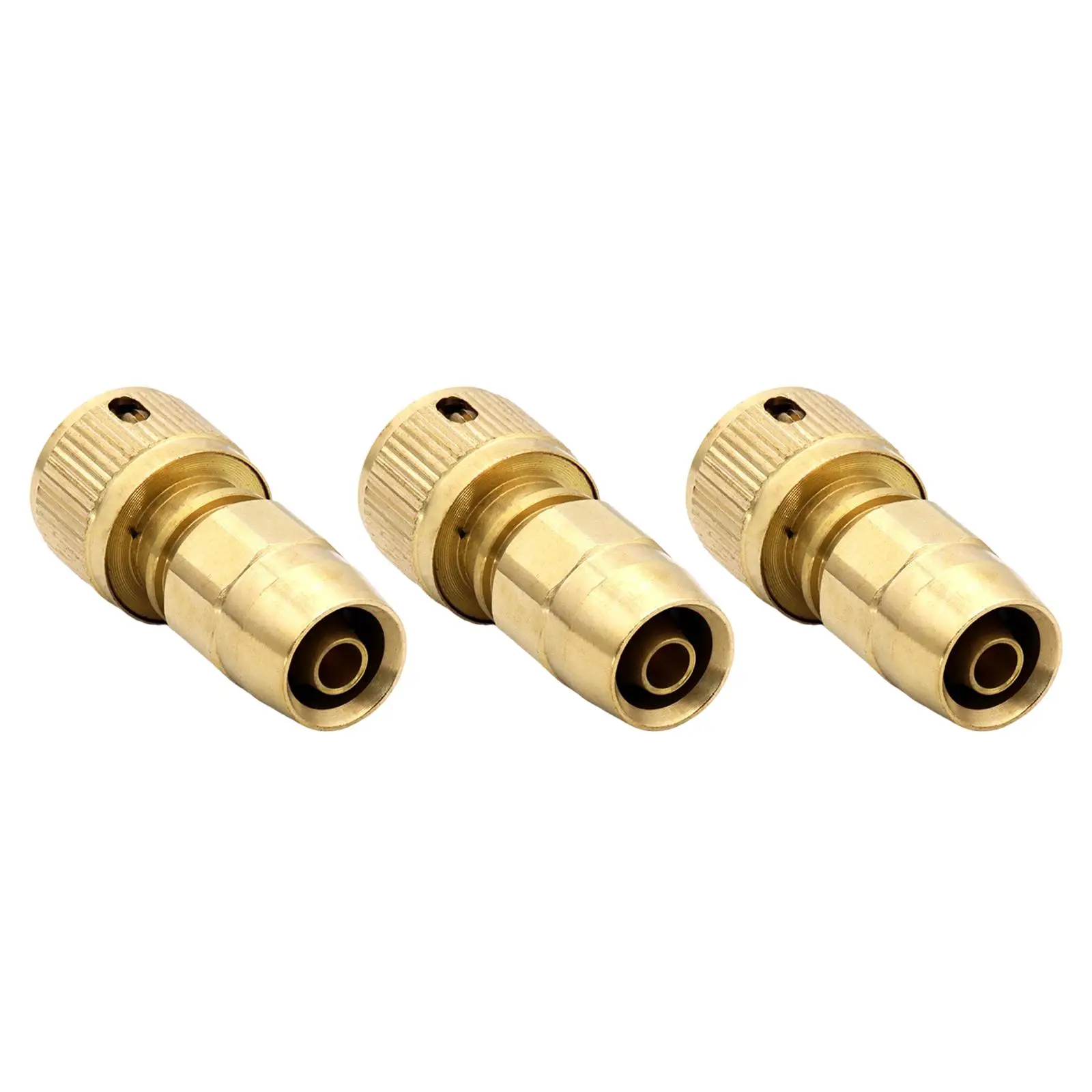

3 Pieces Brass Hose Joint Male Pipe Adapter Quick Connect Expandable Hose Repair Adapter