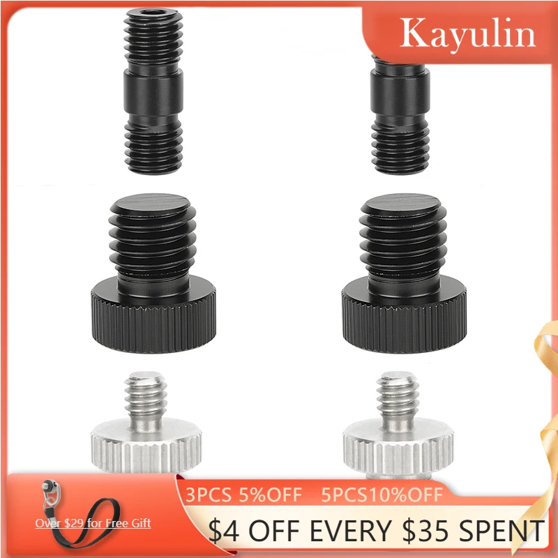 

Kayulin 1/4"-20 to M12 & M12 to M12 Assorted Adapter Set for 15mm Rods (6-Pack)
