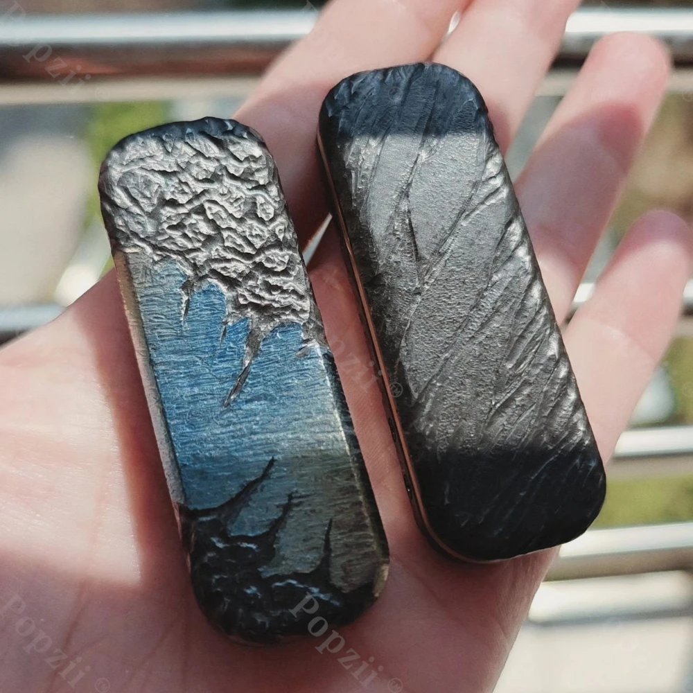 Фото NAYICI EDC ERASER CORE-07 Титановый фиджет-слайдер с текстурой камня для резьбы, DIY-игрушка-антистресс для взрослых №3