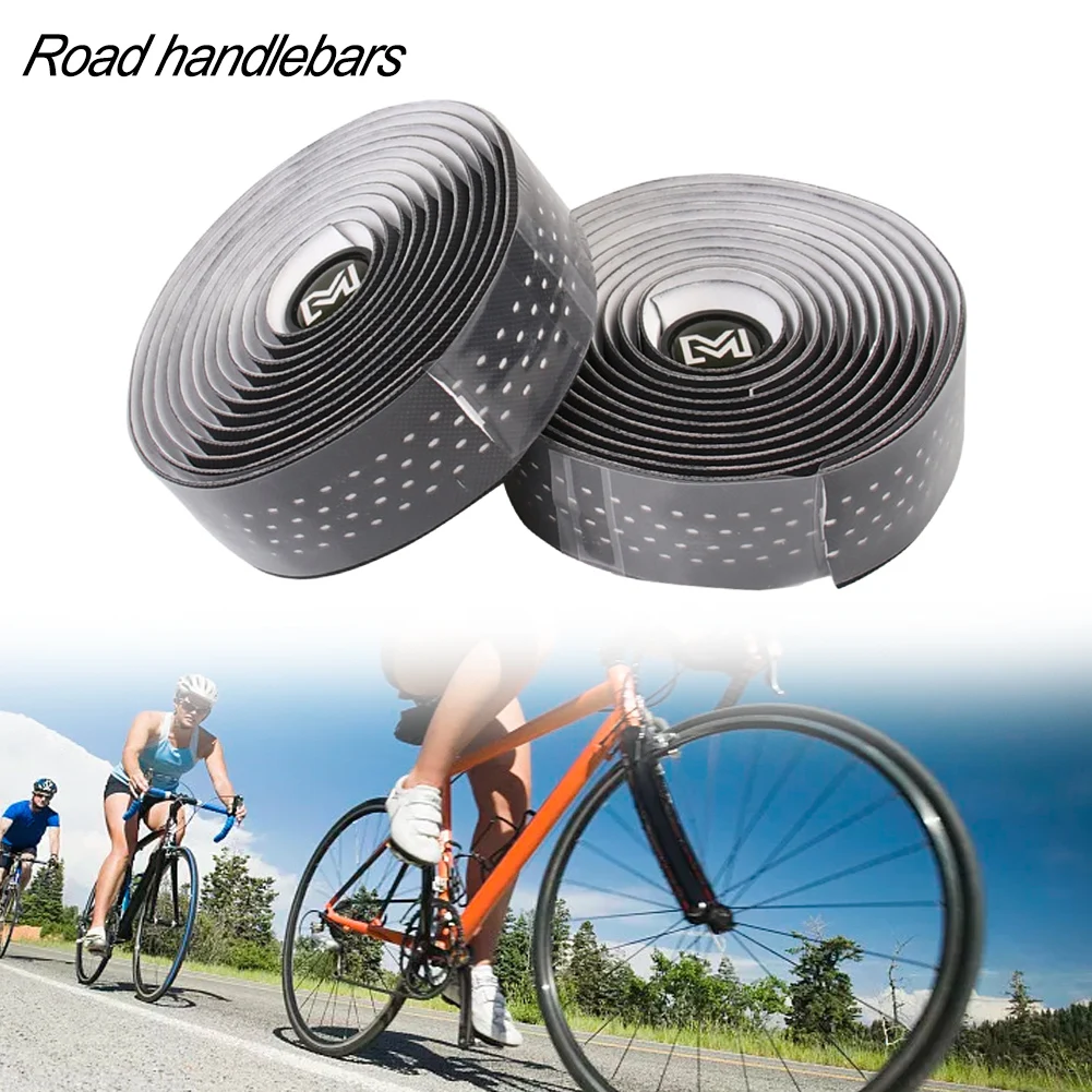 

Elasticity Shock Absorption Handle Strap Handlebar Tape With Perforated Bicycle Accessories Mountain Road Bike