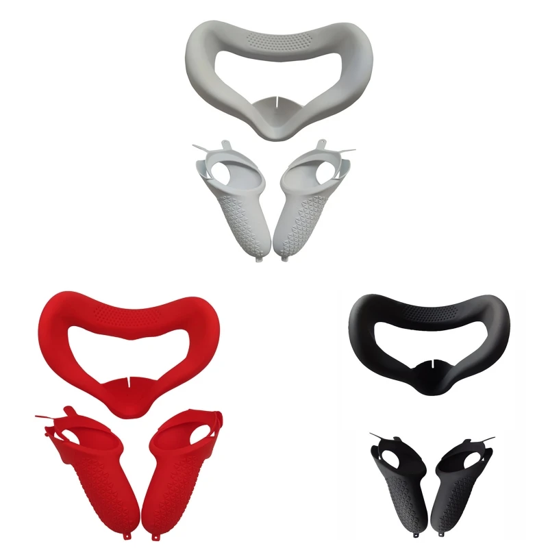 

Защитный чехол VR, крышка для лица, контроллер, силиконовый ремешок, ручка для Oculus Quest 2, аксессуары, прочный