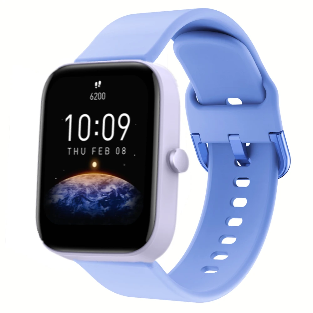 Silicone Strap For Huami Amazfit GTR 4 GTS 4 mini Sport Bracelet For Huami Amazfit Bip 3 Pro Bip U S Smart Watchband Accessories