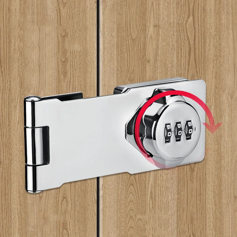 

3-Digit Combination Locks Zinc Alloy Password Drawer Locks Mechanical Dial Cabinet Security Cam Lock Easy to Install