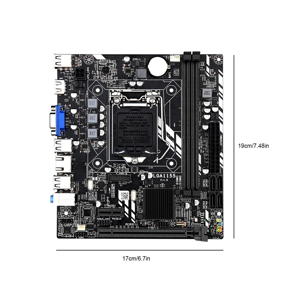 Материнская плата LGA 1155 для Intel Core i7 / i5 i3 Pentium/Celeron память 8 ГБ материнская ПК 4