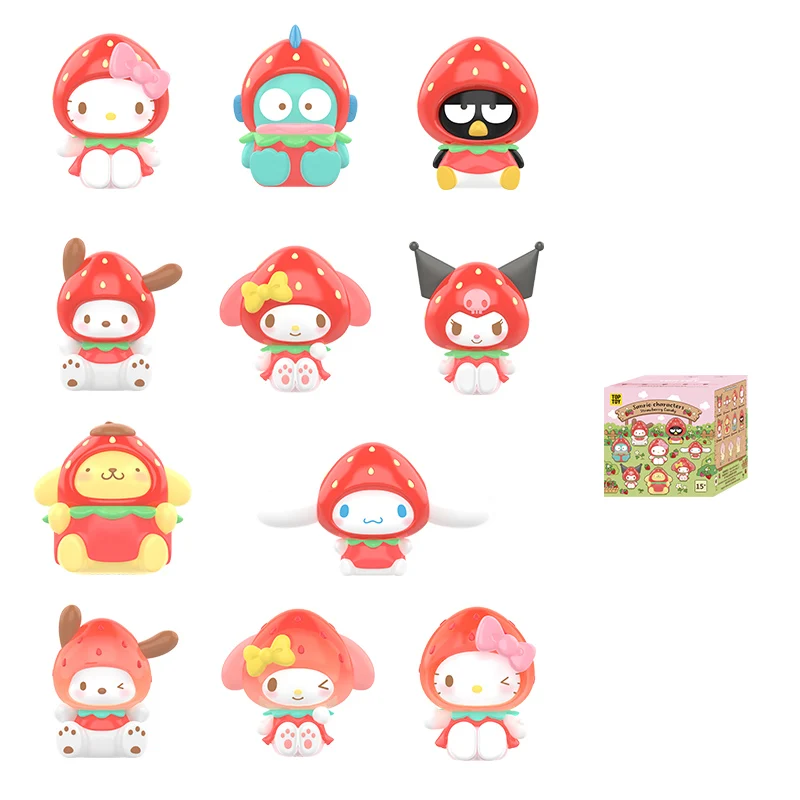 TOPTOY Sanrio Character Strawberry Candy Series: Мини-брелок-подвеска для рюкзака, оригинальные игрушки-сюрпризы, кавайные аниме-фигурки (art.: 3920d91c52ddf) - 3920d91c52ddf
