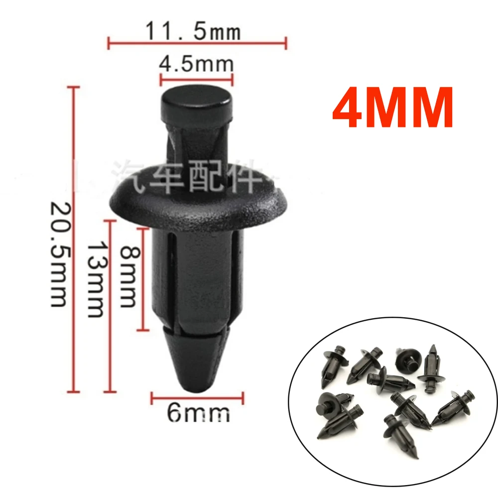 

10x4 мм 5 мм 6 мм Заклепка обтекатель корпус обшивка панель Крепеж винт булавки зажимы для Suzuki Honda Yamaha Kawasaki универсальные