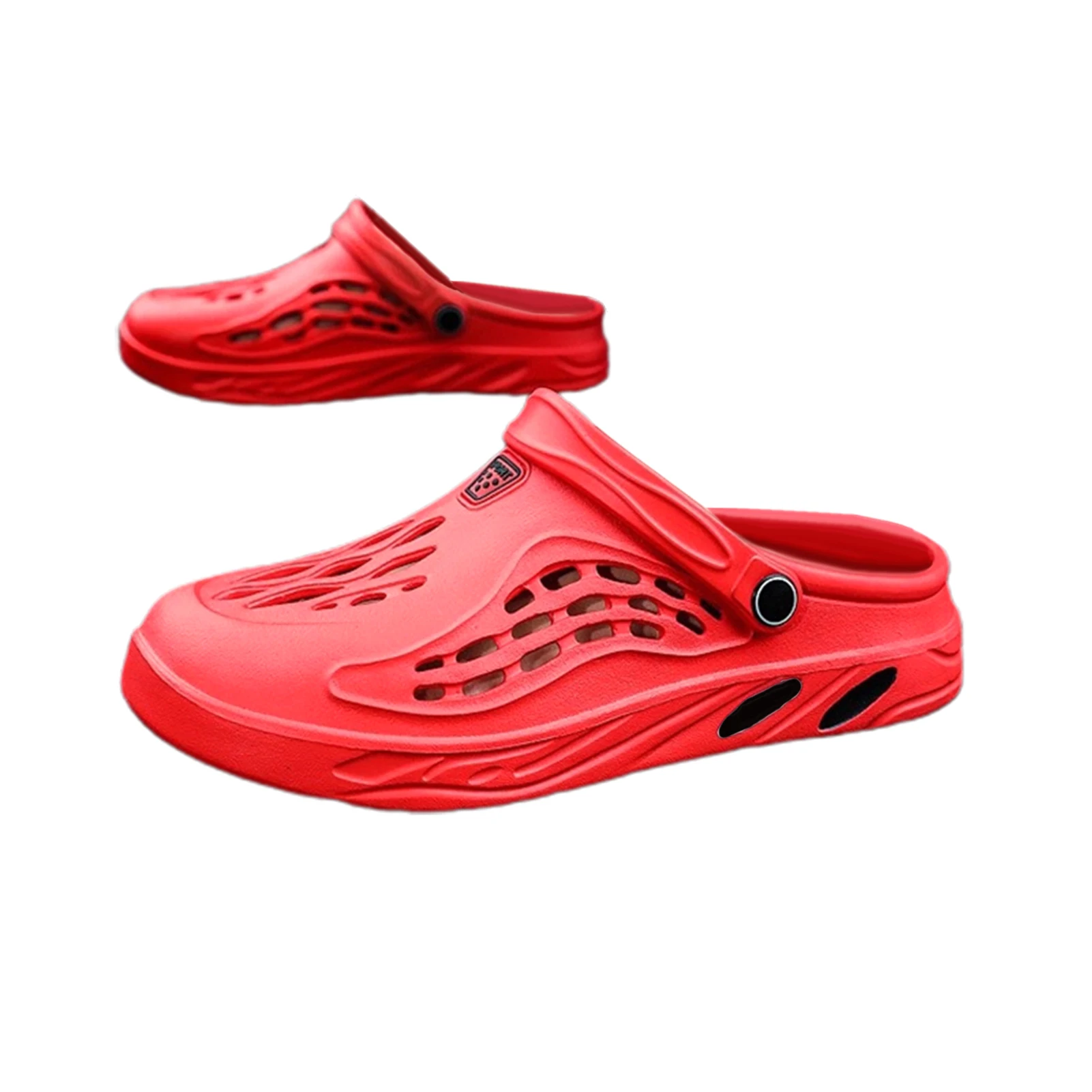 Clogs Men Sandals Men Shoe Summer Fang Man Hoof Thongs Stamp Garden Beach Black Big Size Slippers for Men's Shoes Zapatos Hombre