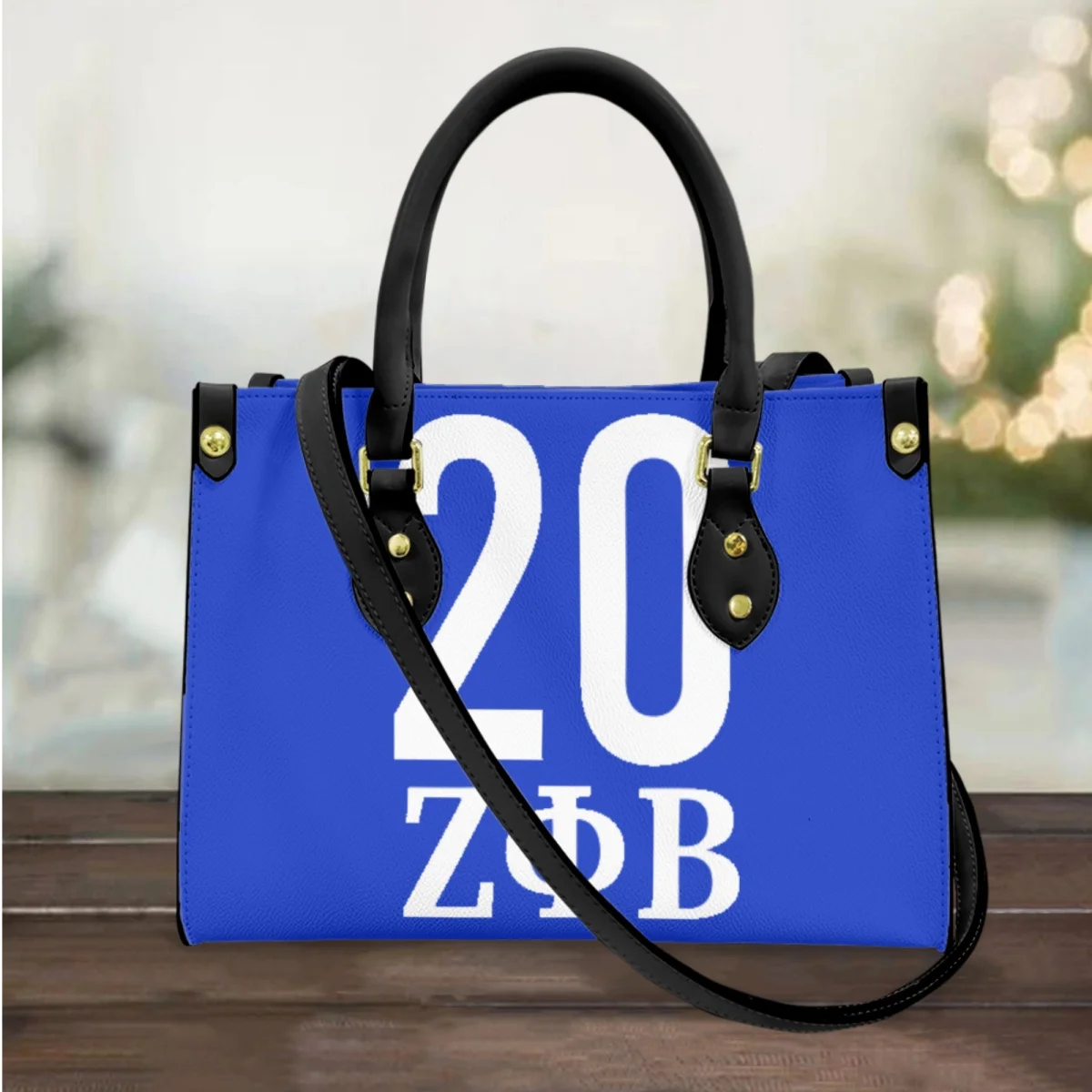 Zeta Phi Beta Top Handle Luxury Handbas Sorority Gift New Long Shoulder Strap Vintage Tote Bags Party Shopping Bags Coin Purse