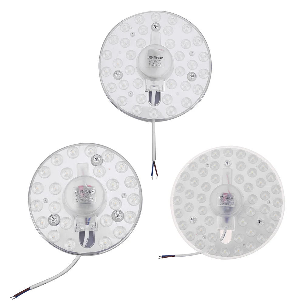 

White Magnet Ceiling Panel LED Lamp Bulb Replacement Module Indoor Light Source for Home Hotel School Lighting