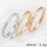 925 silvergoldrose gold rings simple wedding party jewelry size 6 10 for women