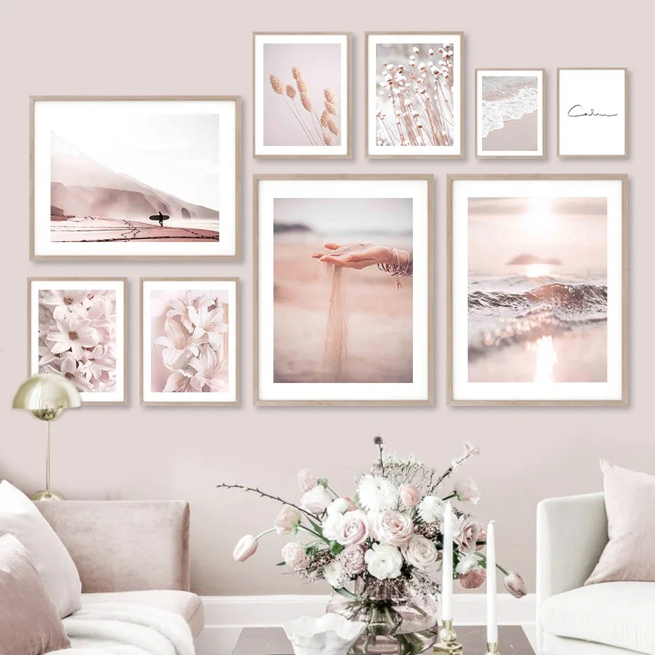 Скандинавская Настенная картина рисунок на холсте с изображением пустыни