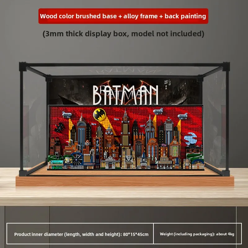 Подходит для LEGO 76271, акриловая защитная коробка для хранения и демонстрации модели Бэтмена из анимационного фильма «Готэм-Сити» с защитой от пыли. (art.: 3920daca7cb13) - 3920daca7cb13