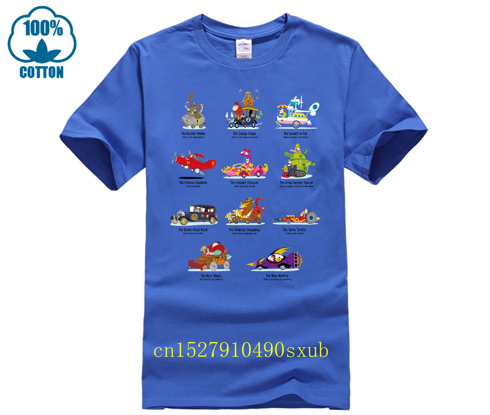 Фото Футболка MAGLIA WACKY Race DASTARDLY AND MUTTLEY CARTONE ANNI 80, культ №3