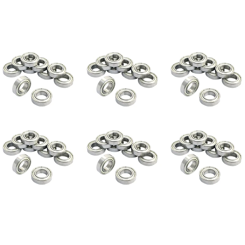 

60Pcs 6800Z 10 X 19 X 5Mm Single Row Shielded Deep Groove Ball Bearing