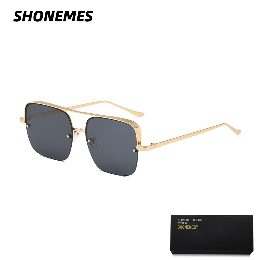 

Мужские и женские классические очки SHONEMES, круглые поляризационные солнцезащитные очки в металлической оправе, солнцезащитные очки для вож...
