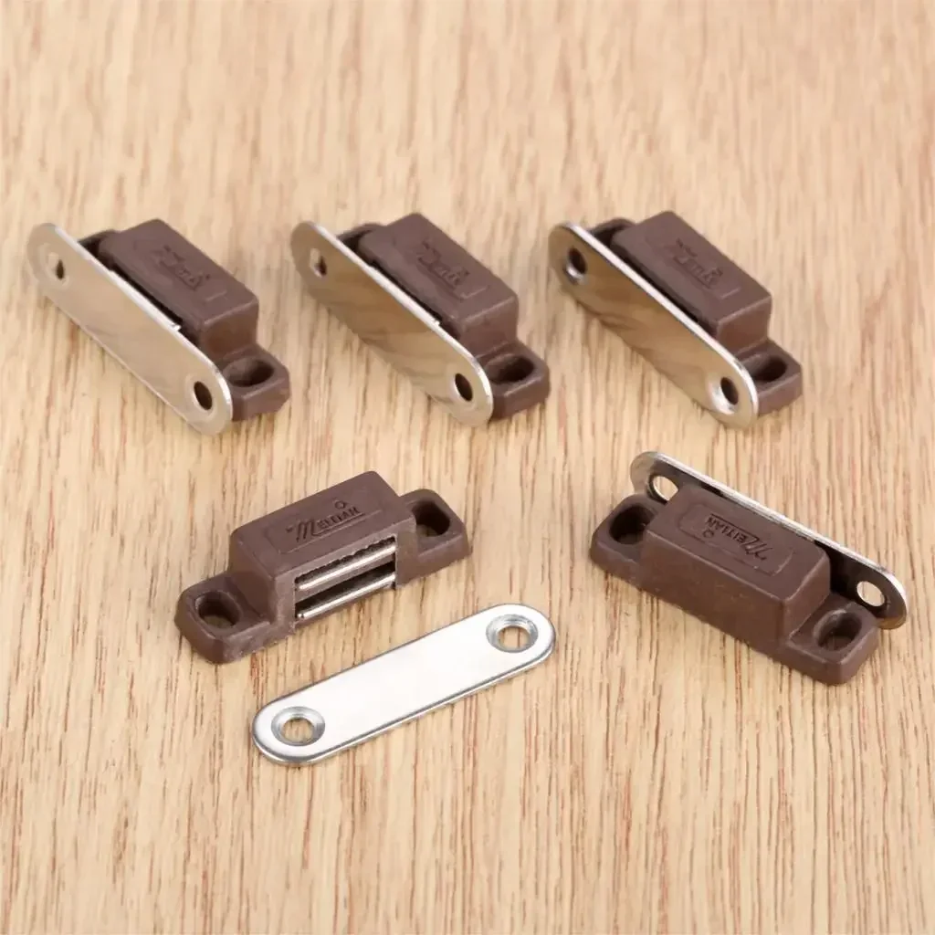 

5 шт. магнитные дверные защелки белые/коричневые