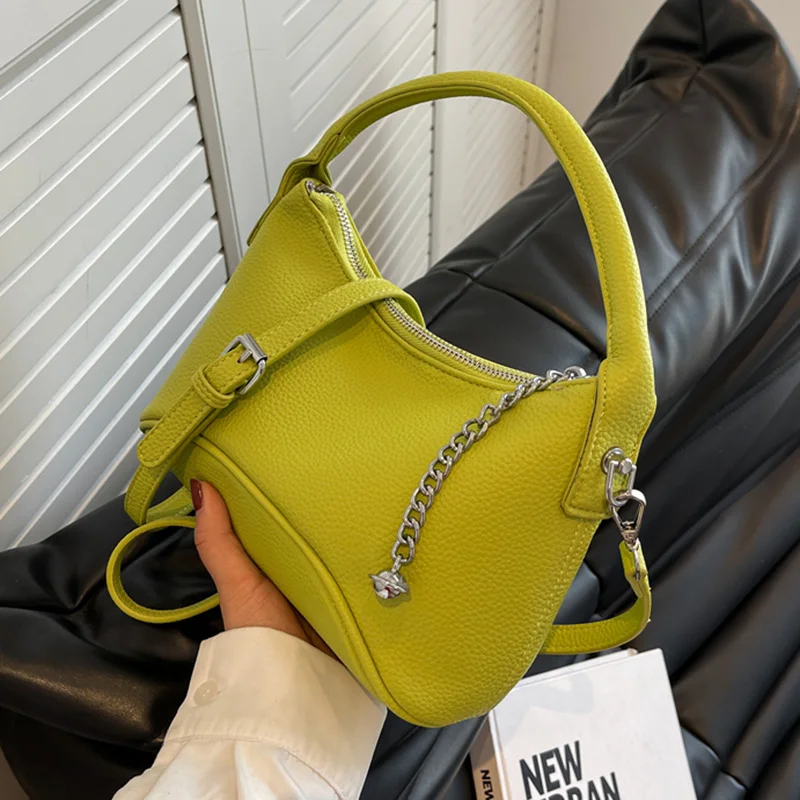 

New Elegant women PU Leather Shoulder Bag Luxury Designer female Messenger Crossbody bag ladies High quality handbag bags yellow