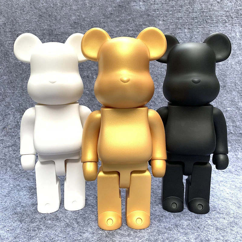 

Bearbricks 400% 1000 Cyberpunk Daft Punk 28cm Action Figure Toy Violence Bear Collection Ornament Gloomy Bear Statue Model Decor