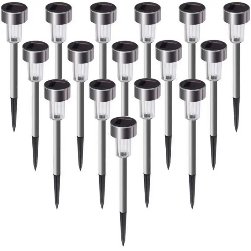 

Outdoor Solar Lawn Floor Lamp Stainless Steel Waterproof Landscape Garden Yard Backyard Lawn Patio Decorative