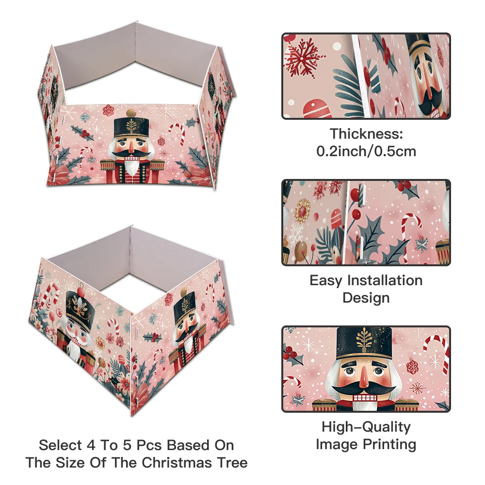 5 Упаковок Декор В Виде Пачки Тематическая Рождественская Елка Воротник Из ПВХ