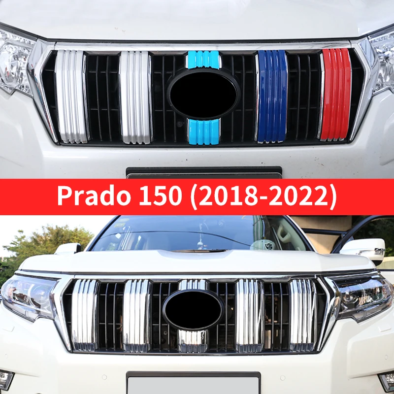 Для Land Cruiser Prado 150 2010-2022 2020 2019 передняя решетка хромированная декоративная полоса