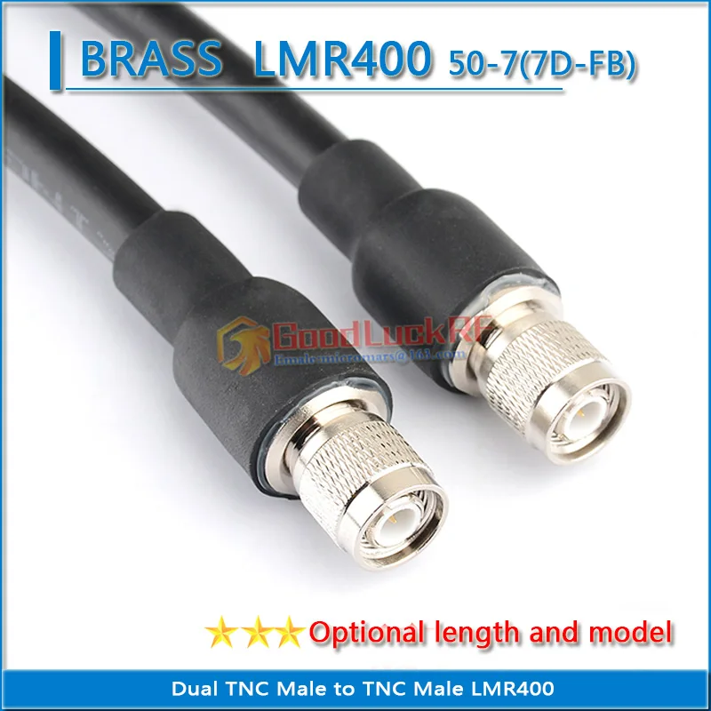 

Dual L12 TNC Male to TNC Male Coaxial Pigtail Jumper LMR400 RG8 RG8U RG8/U SYWV50-7 7D-FB extend Cable 50 ohm