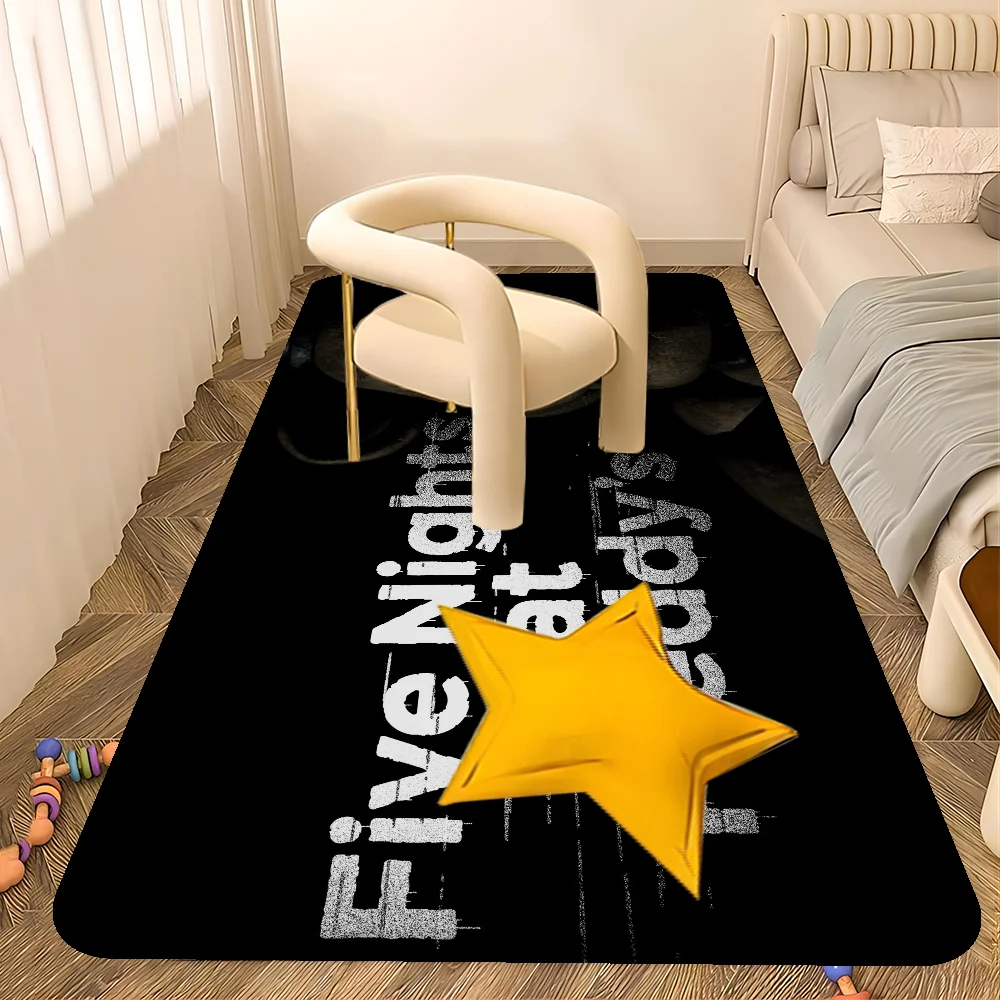 FNAF F-Five N-Nights at-Freddys Door Mat Kids Room Bedroom Decoration Balcony Anti-Slip Doormat Living Area Rug