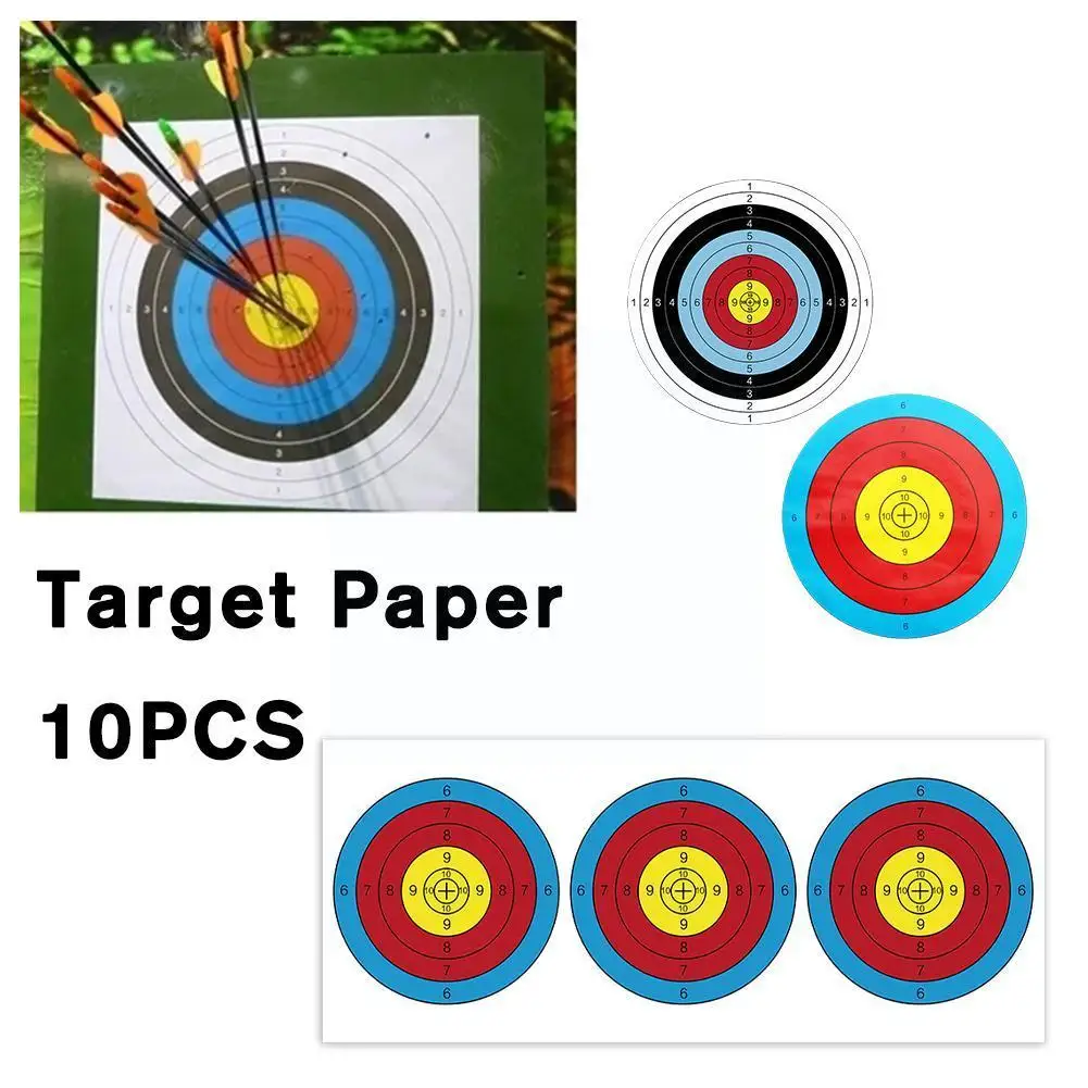 

10PCS Splatter Target High Visibility Adhesive Shooting Shooting Paper Target Training Hunting Stickers Reactive D1N4
