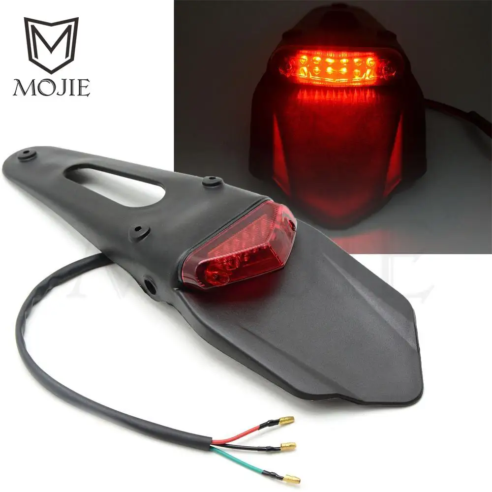 

Dirt Bike 12V LED Rear Fender Tail Light For HONDA CR125R Flowing Water Blinker CR250R 2021 Side Marker Light Lamp Waterproof