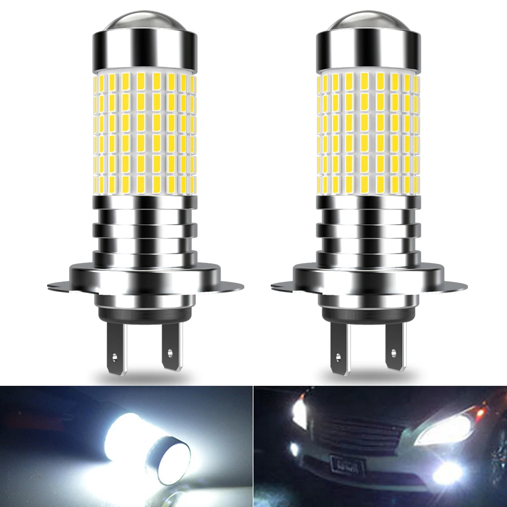 2 шт. мощные лампы для фар H7 с цоколем супер яркие без адаптера автомобильный