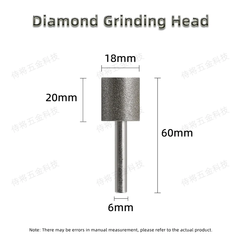 6 мм хвостовик цилиндрический алмазный шлифовальный наконечник для резьбы полировки камня драгоценных камней чистящие заусенцы сварочный Dremel вращающийся инструмент