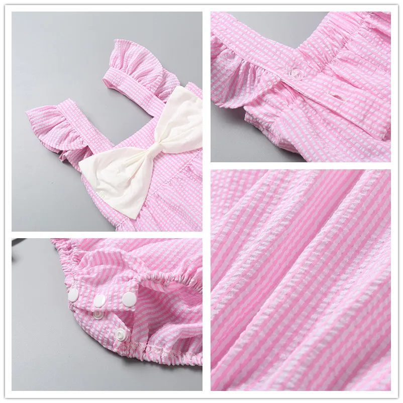 Летний жилет для новорожденных Одежда маленьких девочек Боди малышей Милый