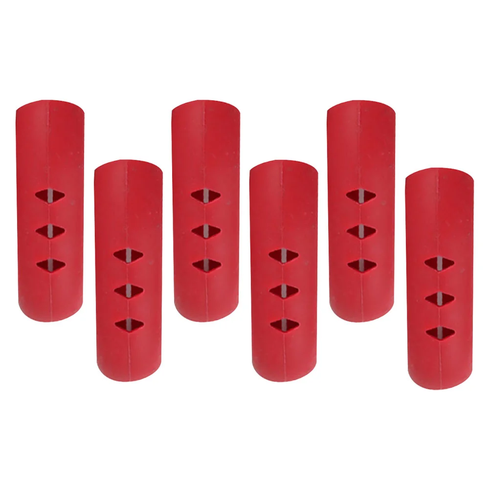 

6 Pcs Pot Earrings Lid Holder Pots Pot Handle Mitts Cast Iron Pan Skillet Handle Grips Silica Gel Wok Grip Handle