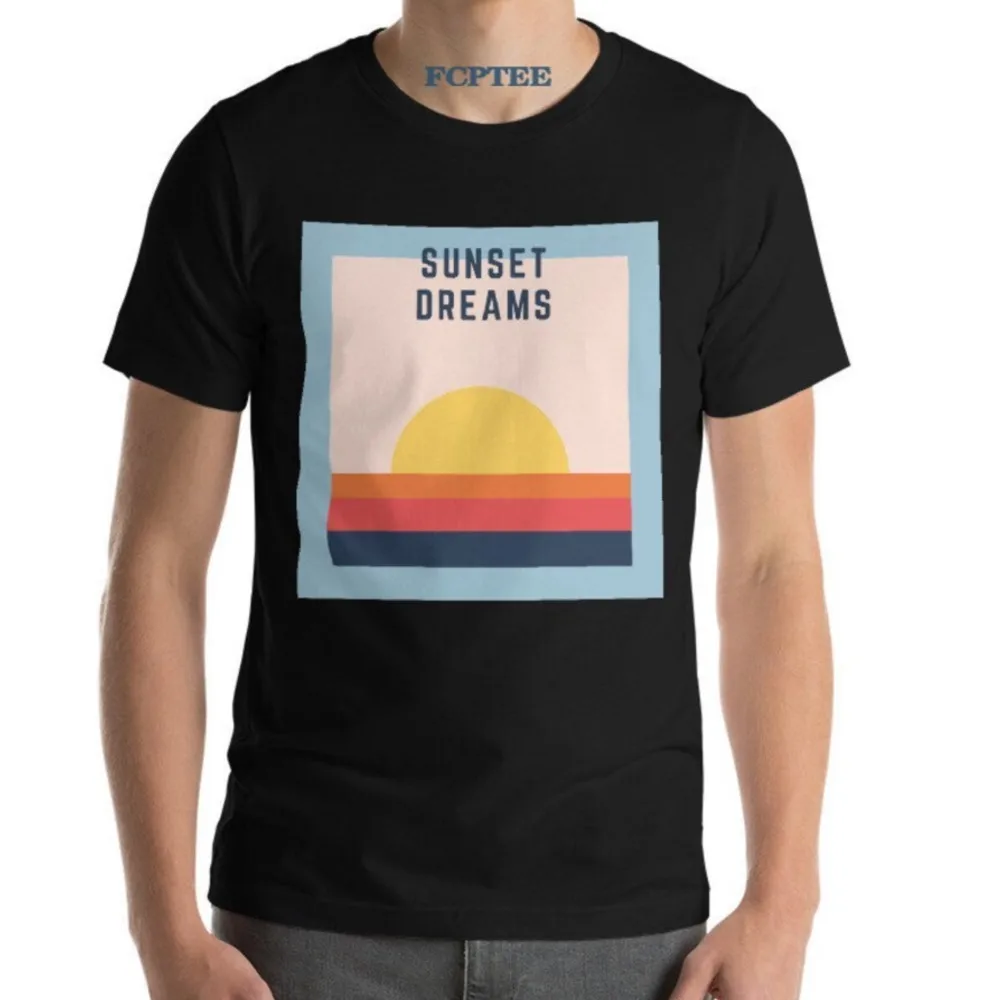 

Sunset Dreams Premium Unisex T-shirt Men Motivation Tee Shirts Graphic Vintage Camisas Man Tops Clothing Tshirt