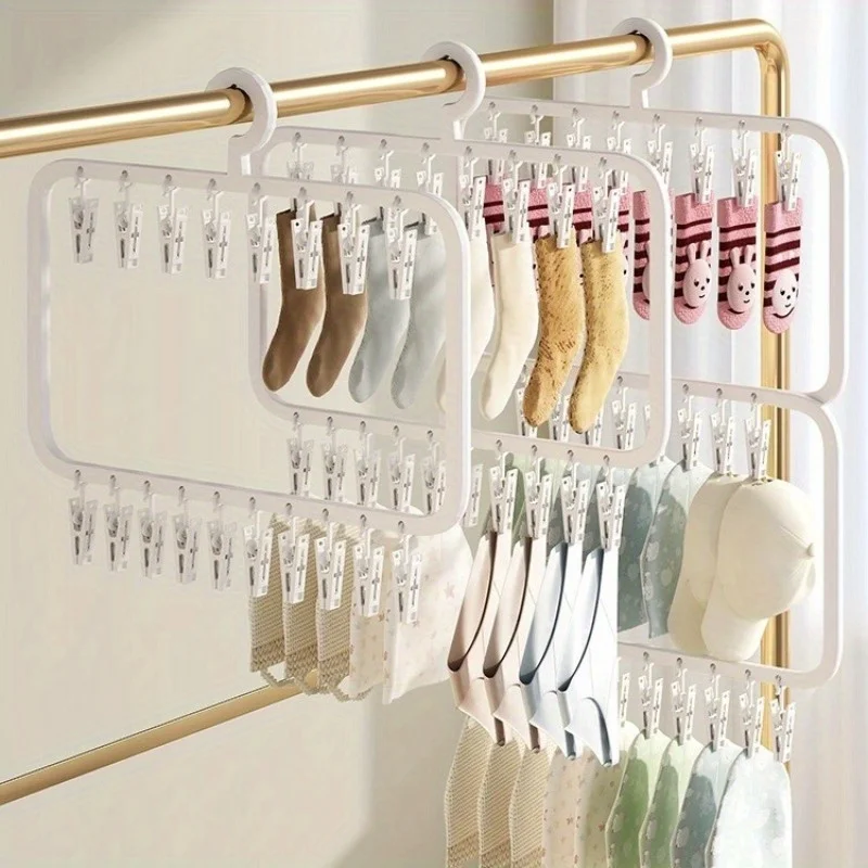 Артефакт для хранения шляп домашняя вешалка с несколькими зажимами