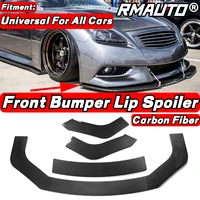 rmauto carbon fiber universal car front bumper splitter lip spoiler diffuser for vw golf 7 r gti golf 6 golf 5 for ford focus