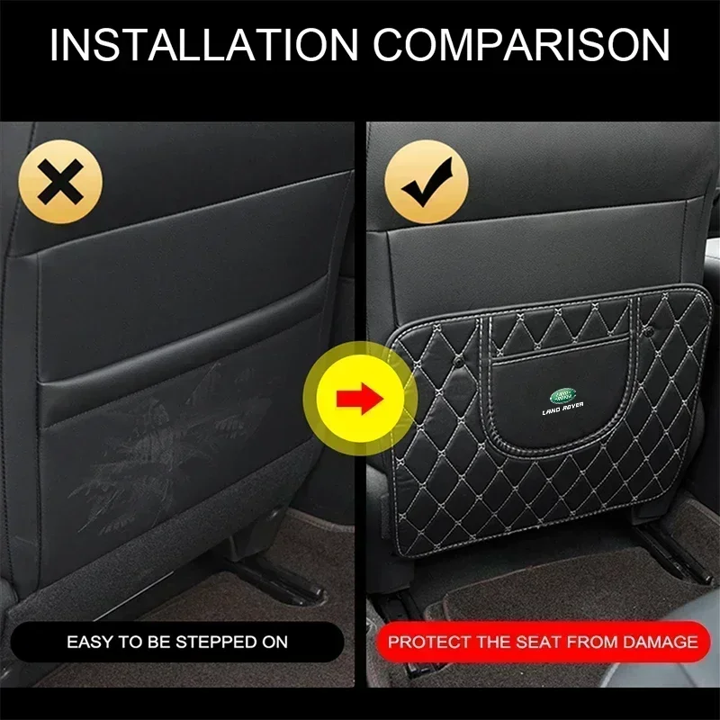 Кожаный коврик для защиты от царапин на спинку автомобильного сиденья Land Rover Range