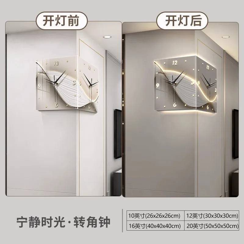 Угловые светодиодные часы