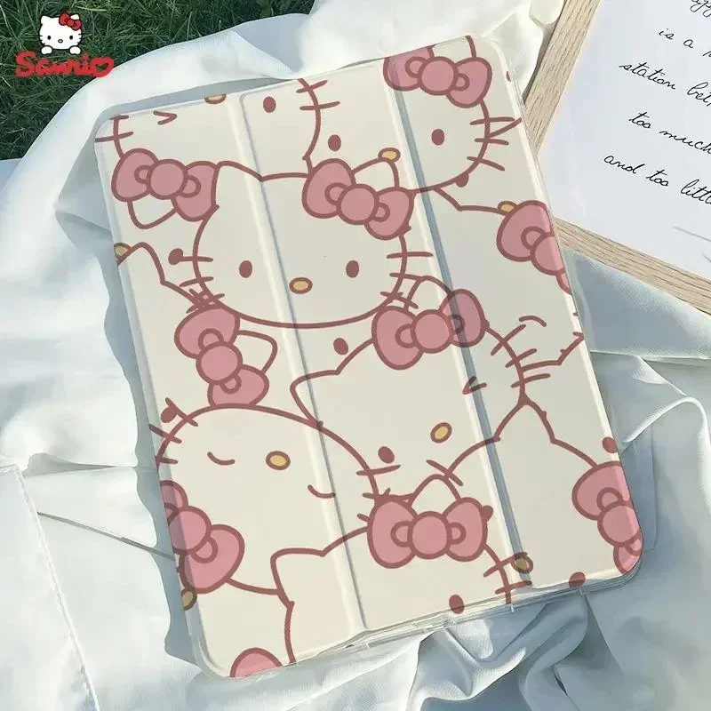 Новый тройной прозрачный чехол Sanrio Hello Kitty для Ipad с мультяшным принтом