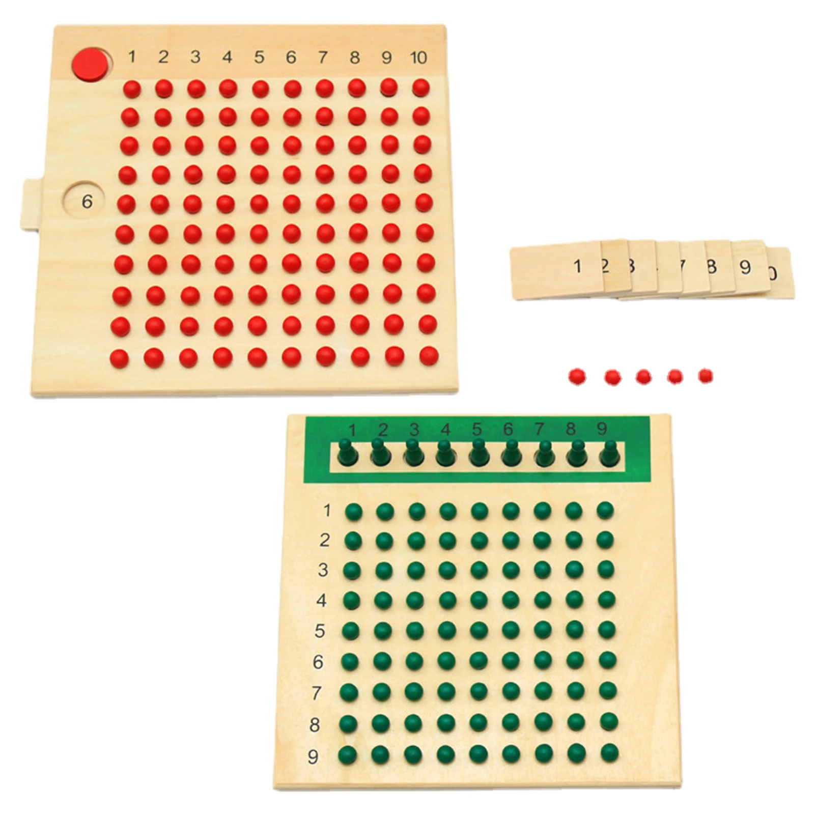 

Деревянная доска для умножения, математический материал из натурального дерева, умножение и искусство, раннее развитие, математический мат...