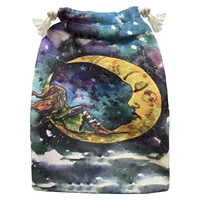 tarot card pouch mystery girl velvet storage bag tarot card storage bag with drawstring storage bags jewelry pouch bags