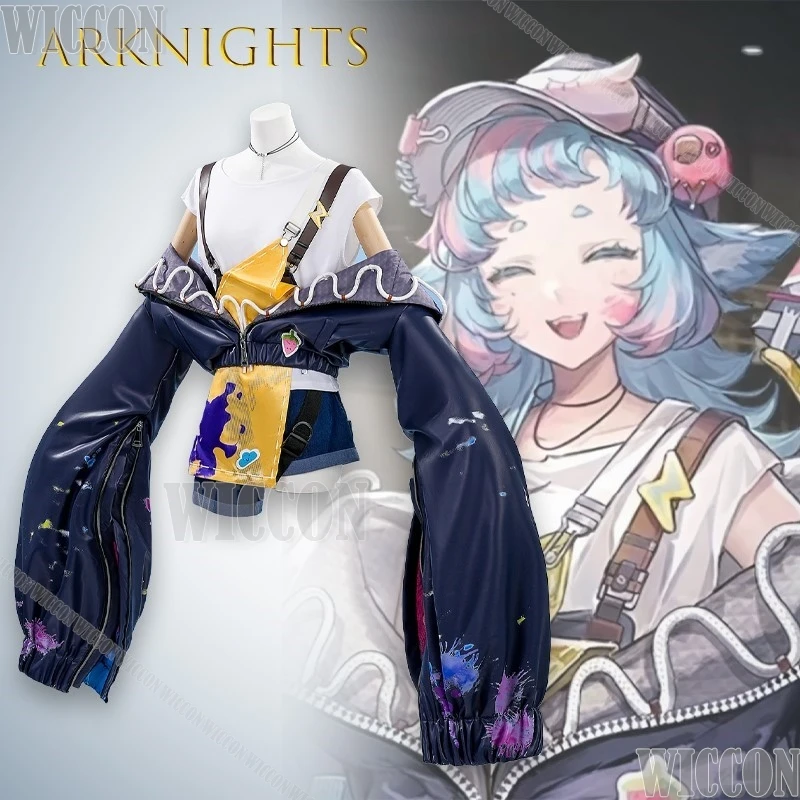 Фото Типпи Косплей Костюм Arknights Оператор Аниме Игровой Персонаж Наряд Хэллоуин Вечеринка Сценическое Платье Рождественский Карнавал №2