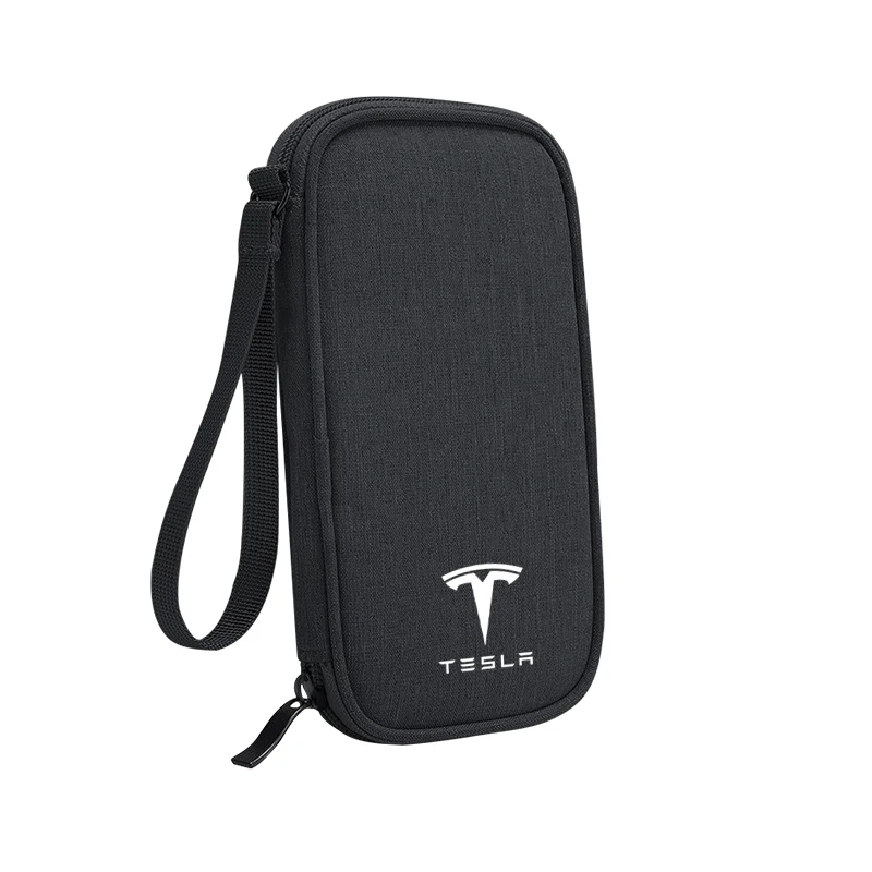 

Автомобильный кабельный привод, зарядное устройство для наушников, переносная сумка для хранения для Tesla Model 3 Y S X Cybertruck Juguete Roadster Coil