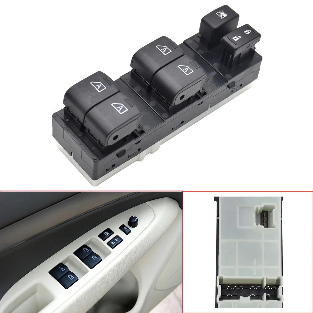 

Кнопка переключателя стеклоподъемника для Nissan Infiniti G35 G25 G37 Q40 2007-2013 25401-9N00D 25401-JK42E